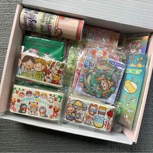 Adorable (Kawaii ) Washi Tapes + Stickers + Notebook Bundle #23
